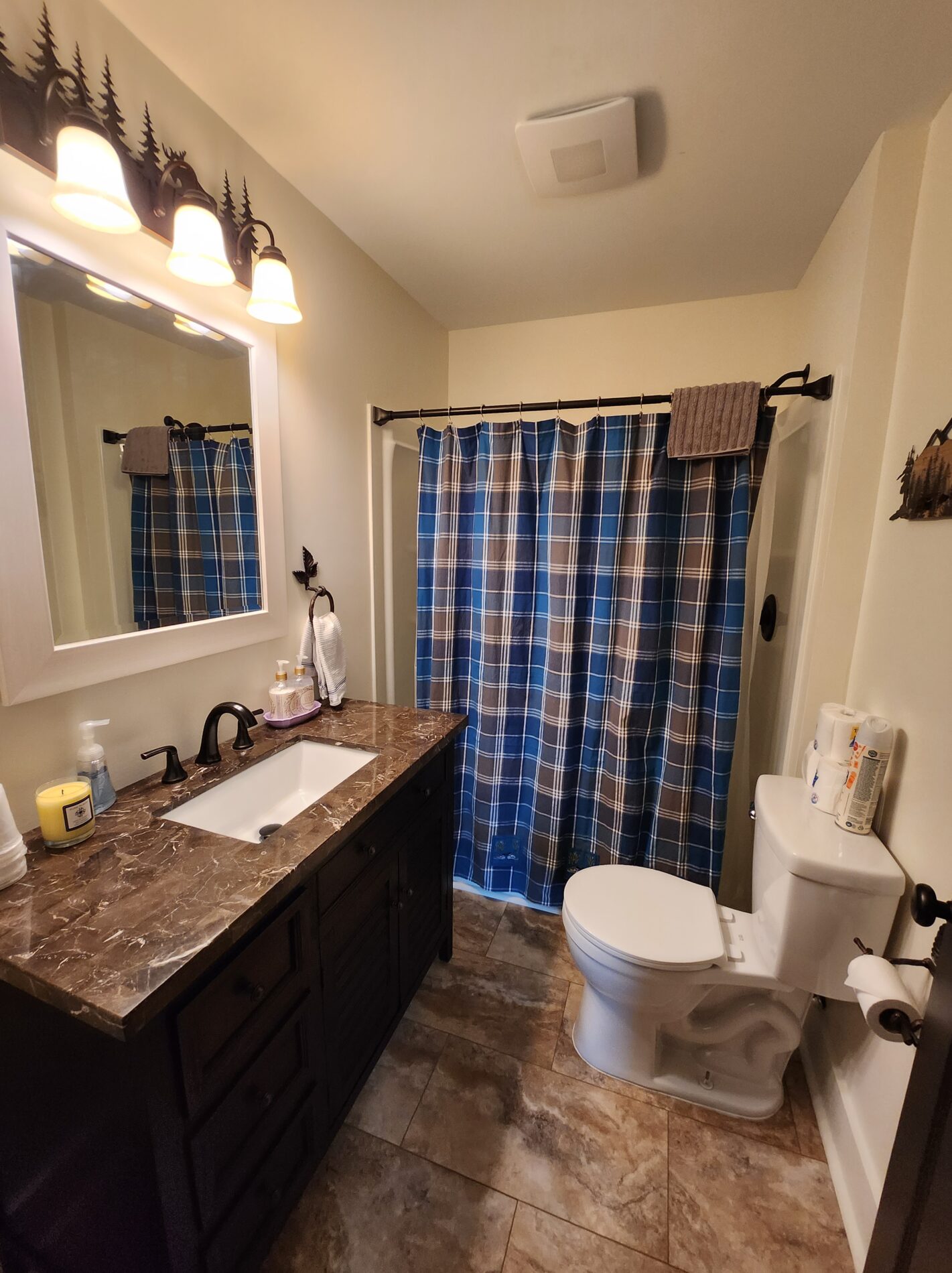 full bathroom with shower